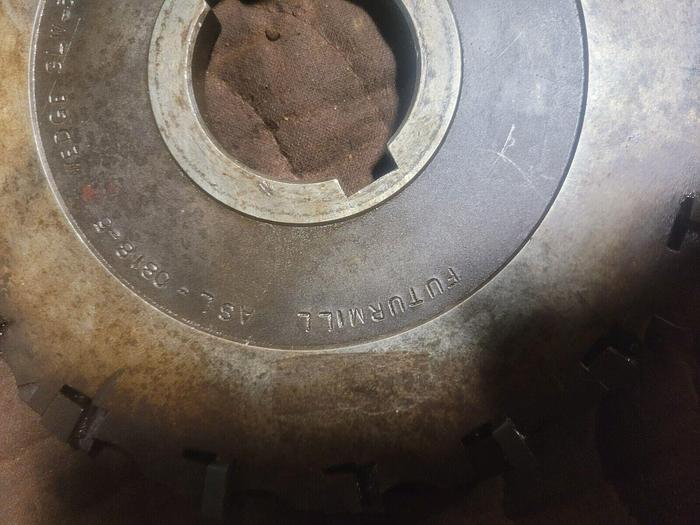 Used Carboloy Futurmill 8'' Carbide Cutter Mill ASL-0818-5 18 Insert 2'' Arbor