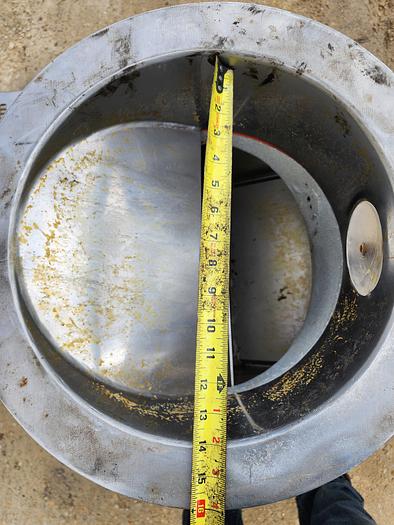 Used 18" Semco RV-15 304 Stainless Steel Rotary Airlock & 1 Hp Motor 208-230/460V 