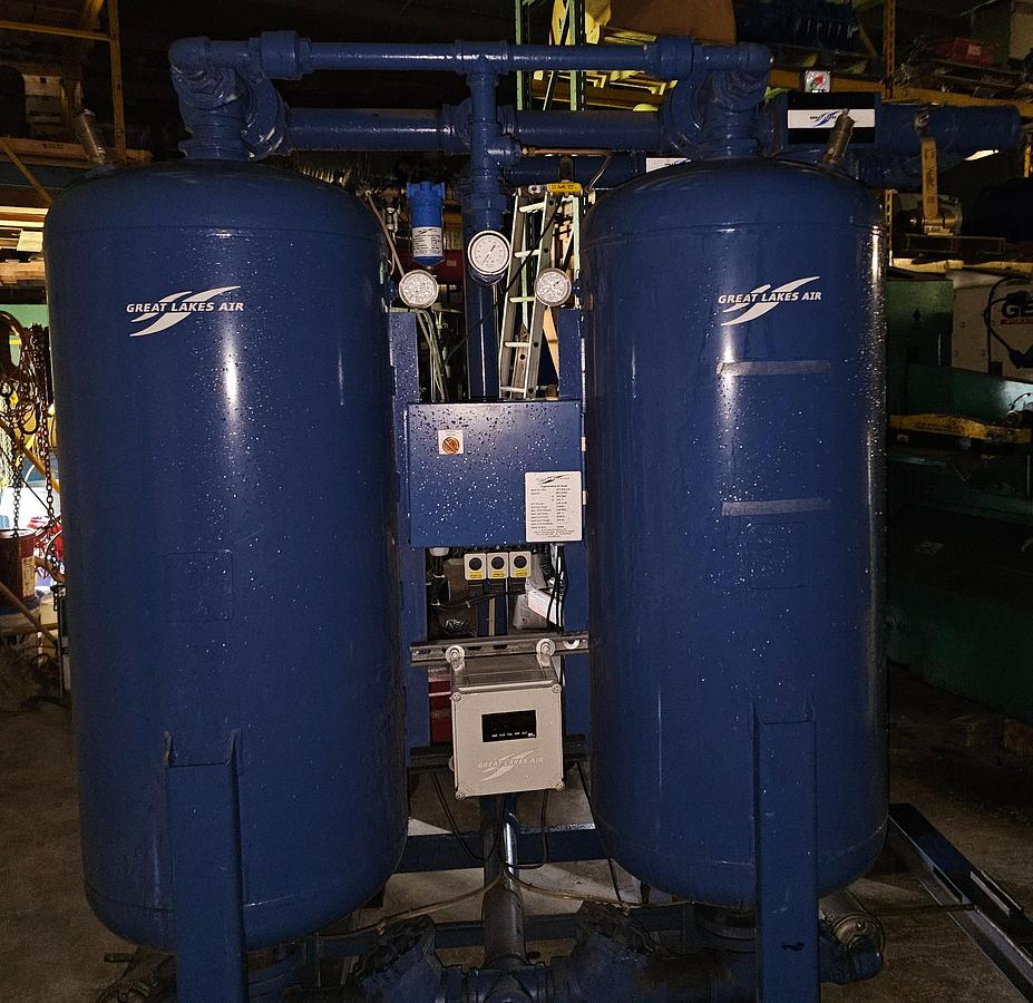 Used 2020 Great Lakes GPS-800-116 Regenerative Desiccant Air Dryer | 800 CFM | -40°F Dewpoint