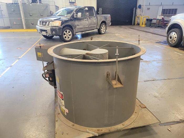 Used Hartzell 48” 20 HP Belt Drive Axial Ventilation Fan 49,000 CFM Flow Rating