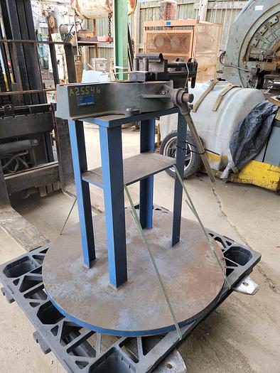 Used Lakeland Products 624 Manual Ratcheting Tube Bender on Stand 3/8”-1 1/2”