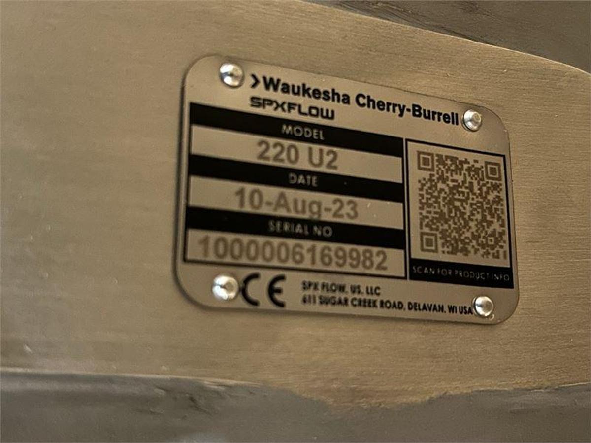 2023 Waukesha Cherry-Burrell 220-U2 Sanitary Pump | 4" Port | Stainless Steel