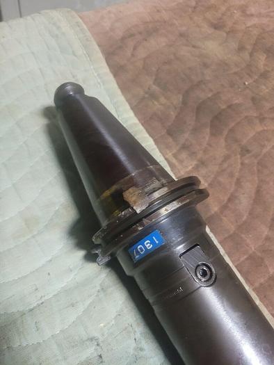 Used Sandvik A390.45-50 63 050M Adapter w/150MM Ext. & Boring Head 391.38-104 042