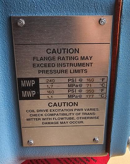 Foxboro 2800 Series 2" Magnetic Flow Tube 2802-SABA-TBG-G