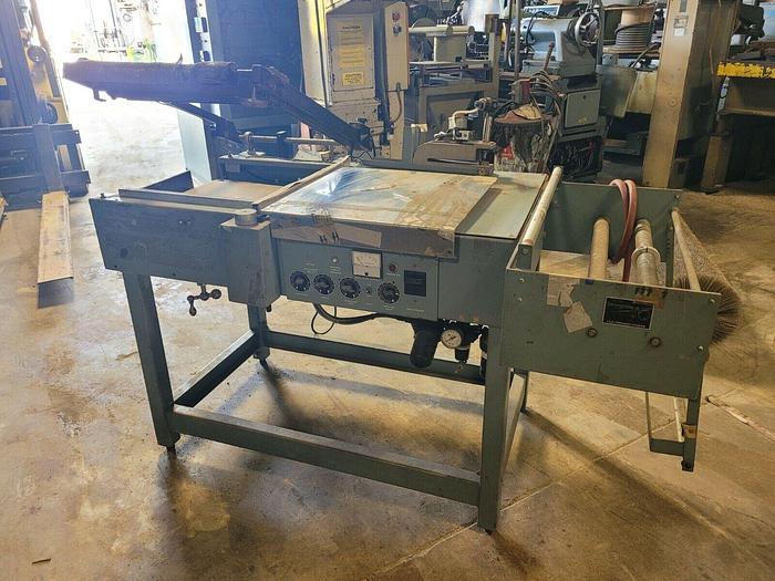 Used Shanklin Semi-Automatic L-Bar Sealer Model S-23B, 16" x 20" Cap, Power Conveyor