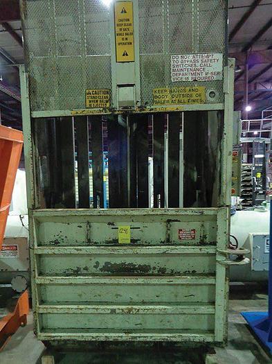 Used Accurate Industries Vertical Hydraulic Downacting Cardboard Baler
