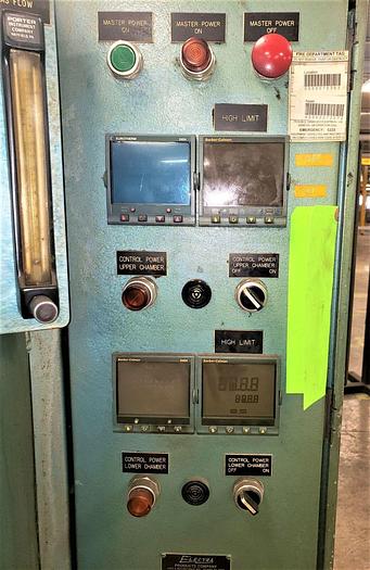 Used Electra Dual Chamber 2100*F Inert Gas Electric HeatTreat Furnace 18T x 25W x 25″Dp