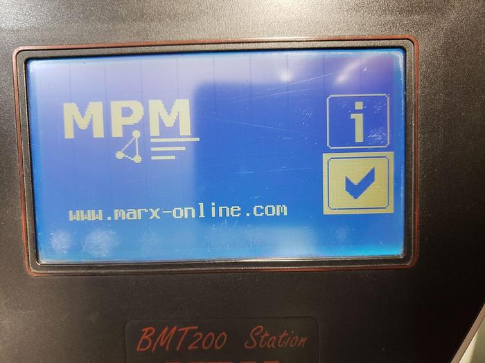 Used MPM Micro Prazision Marx GmbH Balancer Model #: 3.BMT200-1-S50