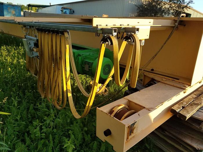 Used 10 Ton x 37′-6″ Orley Meyer Top Running Radio Control Bridge Crane – Stahl Hoist