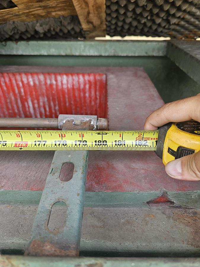 Used Almco #V32 - 32 Cubic Ft Vibratory Tub Finishing Machine A1 Liner 180" x 16" x 20" Deep