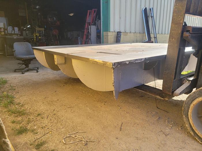 Used Large 102” x 100” Steel Fabrication Layout/Inspection Table 1.5” Thick Plate