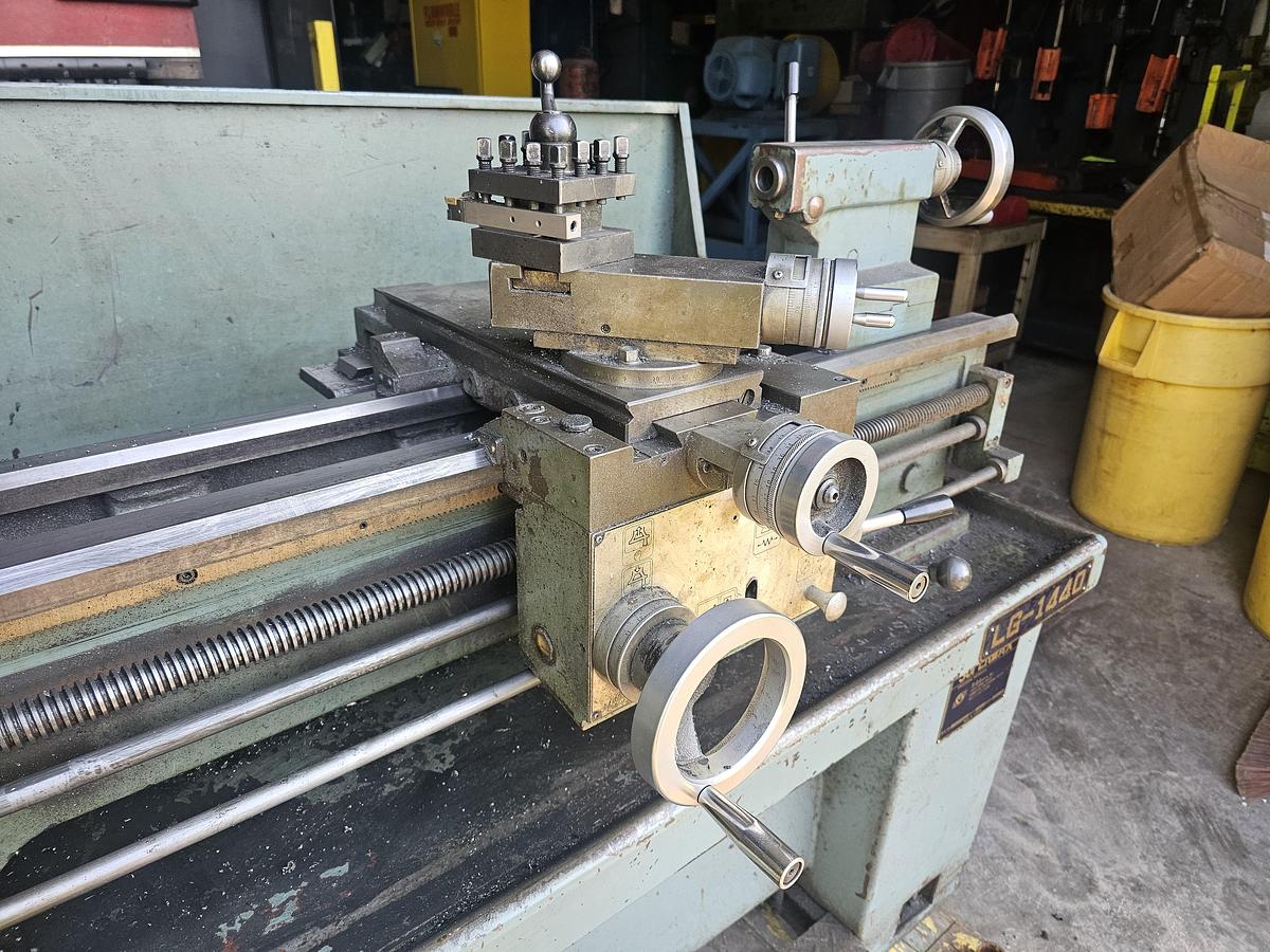 Used 14" x 40" Supermax LG-1440 Geared Head Gap Bed Engine Lathe