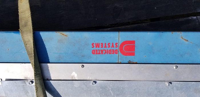 Used Dedicated Systems Belt Conveyor S/N: 11436, Overall Dimensions: 200” x 12”