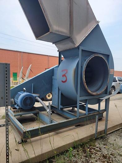 Used Hartzell 100 Hp Blower Fan 33750 CFM A03-1-443BC100STFEW3 Blower Fan RPM 1293