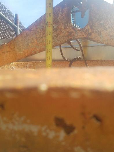 Used 55'' Wide Manual Dumping Steel Cone Hopper