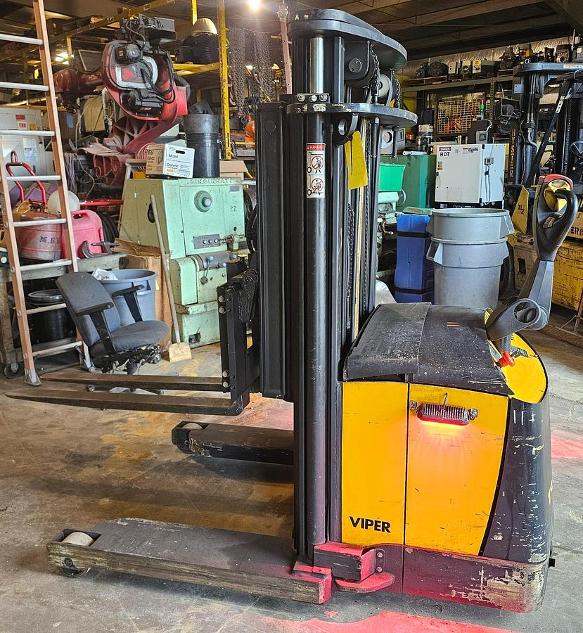Used TASK Viper3000 3,000 LB Walkie Reach Stacker 157" Triplex Mast Side-Shift & Tilt