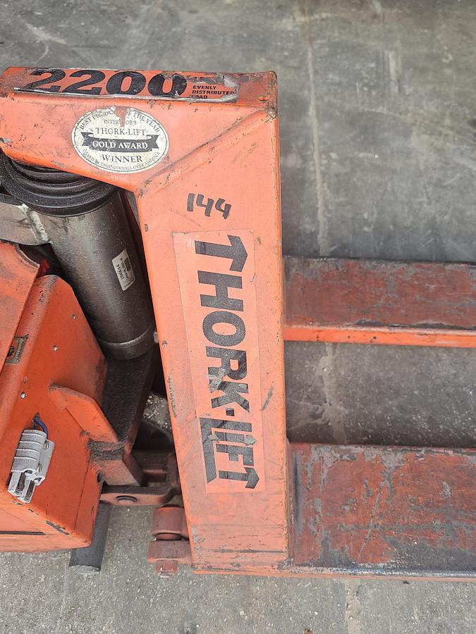 Used 2200# Interthor Thork-Lift EHL 1000/2 Electric High Lift Pallet Jack, 31" Lift Height