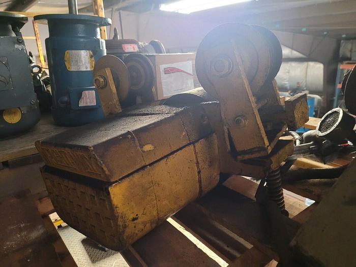 Used Acco Wright Way 6000 lb Tractor Trolley 230/460V 3 Ph Hoist 60 FPM Travel Speed