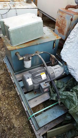 Used 15 Hp. NACHI Direct Drive Hydraulic Power Source, 4.0 in^3 Capacity w/40g Tank