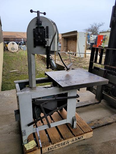 Used 1999 Roll-In EF1459 Vertical Bandsaw 230/460V, 3 ph 30” x 30” Table