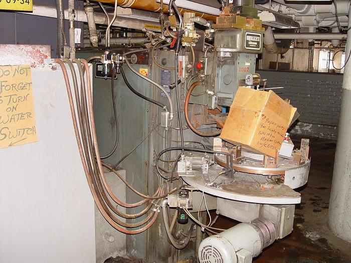 Used Sciaky 100 KVA 240 Volt 1 ph Press Type Spot Welder w/Entron Solid State Control