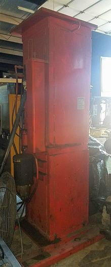 Used 5 Hp Vertical Hydraulic Safety Compactor for Crushing 5 & 35 Gallon Drums/Cans