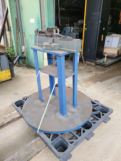 Used Lakeland Products 624 Manual Ratcheting Tube Bender on Stand 3/8”-1 1/2”