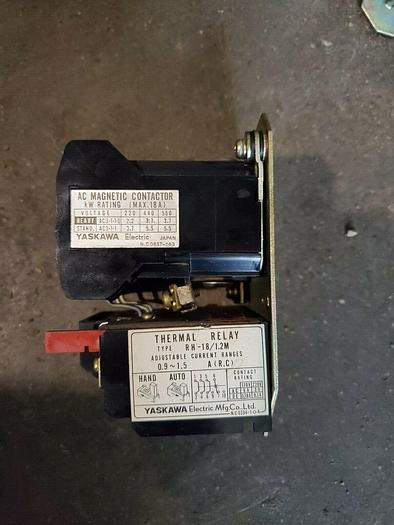 Used Yaskawa Electric AC Magnetic Contactor HI-12E w/Thermal Relay RH-18/1.2M