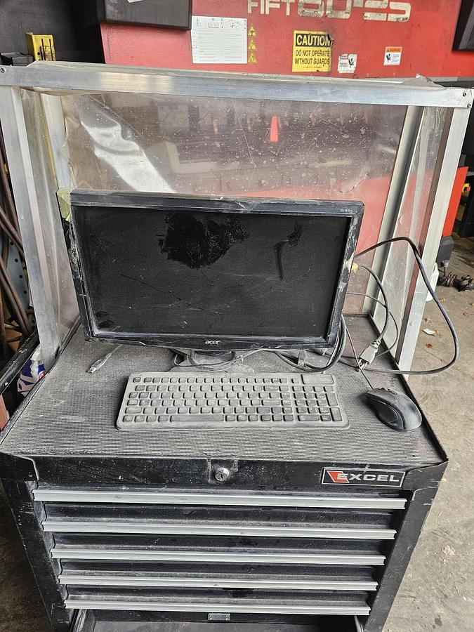 Used 2010 Omax Maxiem 2030 CNC Waterjet Cutting System & Abrasive Blast Hopper