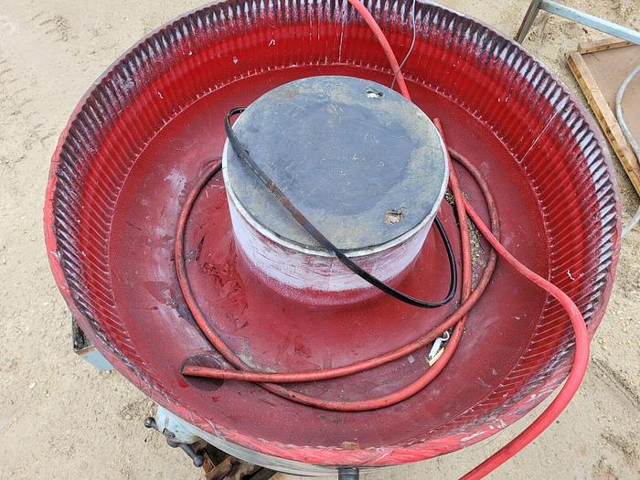 Used Torex 36” Diameter Model #TG3614-F Vibratory Finishing Tub w/Pump System