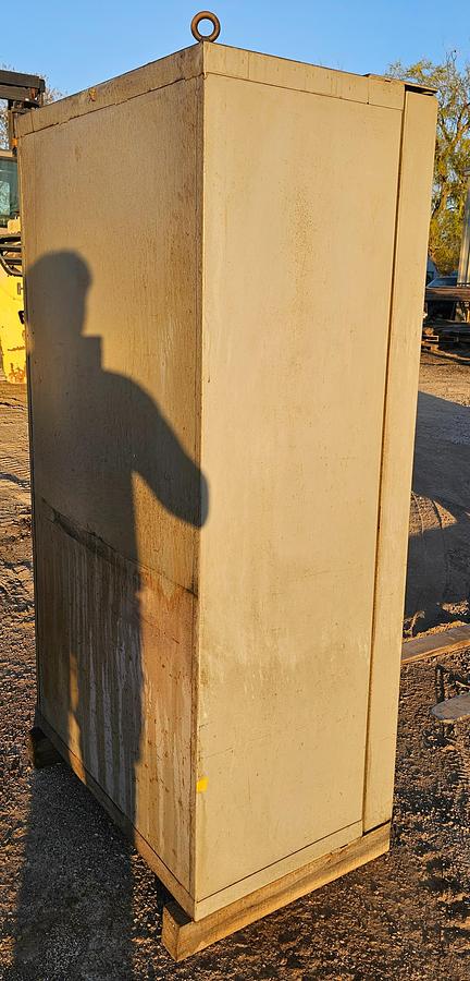 Used Heavy Duty 38" x 24" x 71" T Steel Storage Cabinet, 5 Shelves & Door Storage