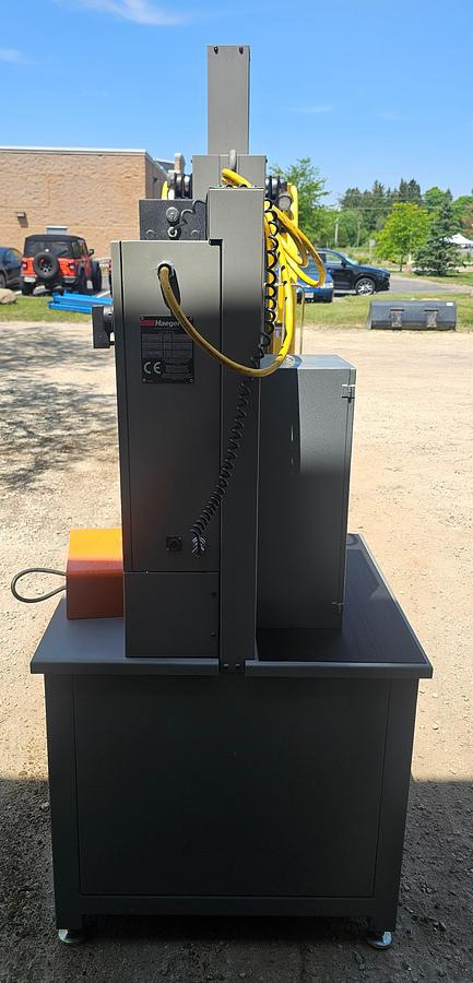 Used Haeger 618-1L Hydraulic Fastener 6-Ton Insertion Press, 18" Throat, Includes Various Tooling