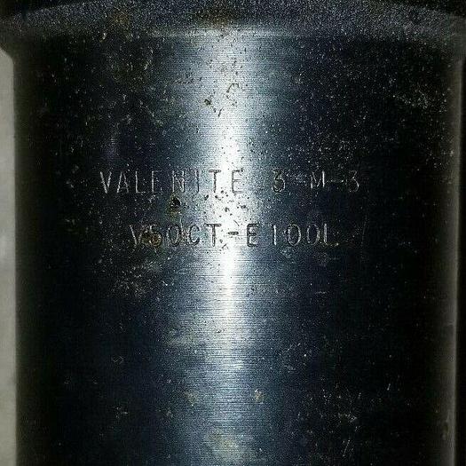 Used Valenite CAT 50 1" Endmill Holder V50CT-E100L, 3-M-3