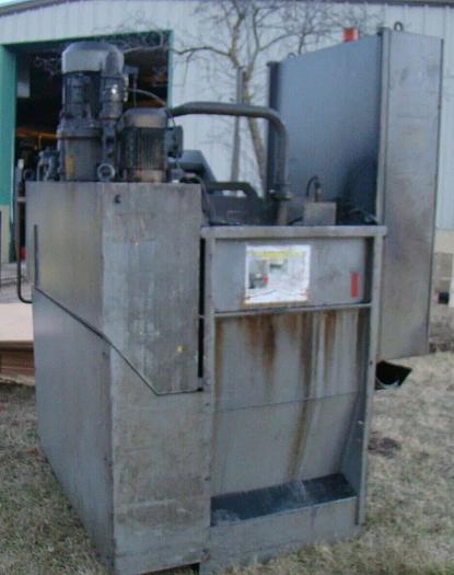 Used KNOLL Coolant Filtration w/Pump System Drag Chain Conveyor for CNC Machining