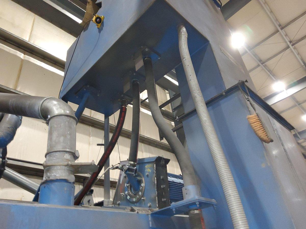 Used Pangborn ES-1921-109 Rotoblast | 4-Wheel (100HP) Pass-Thru Blaster & Dust Collector 