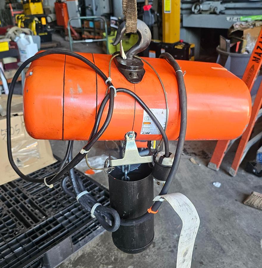 Used 1 Ton Lodestar VS Electric Chain Hoist Model L, 16 FPM Lift Speed, 440-480V 3 Phase