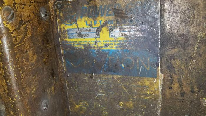 Used Power Grip 5,000# cap. lifting magnet Model#: L8-5G