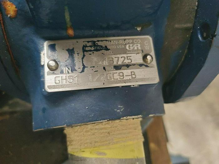 Used Baldor M3554T 1-1/2 Hp Electric Motor & Gorman Rupp Model #GHS1 1/2GC9-B Pump
