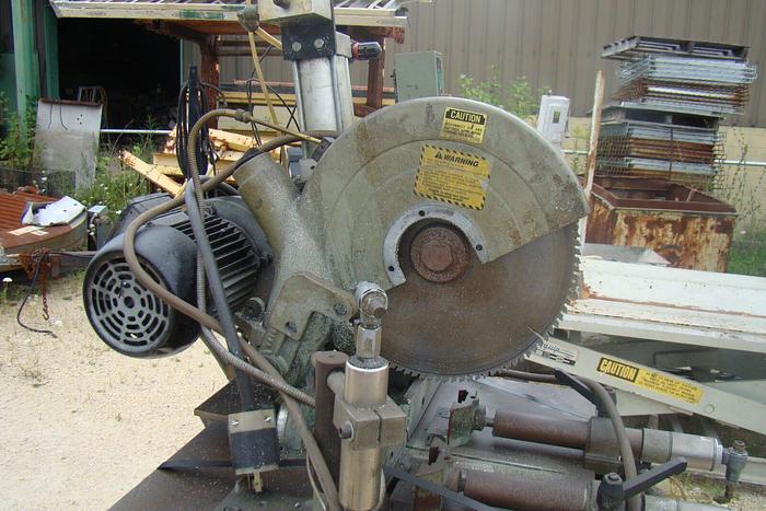Used 14″ MG EMMEGi #350 Tilting Head 2-Speed Cold Saw Pneumatic Elevation/Clamp