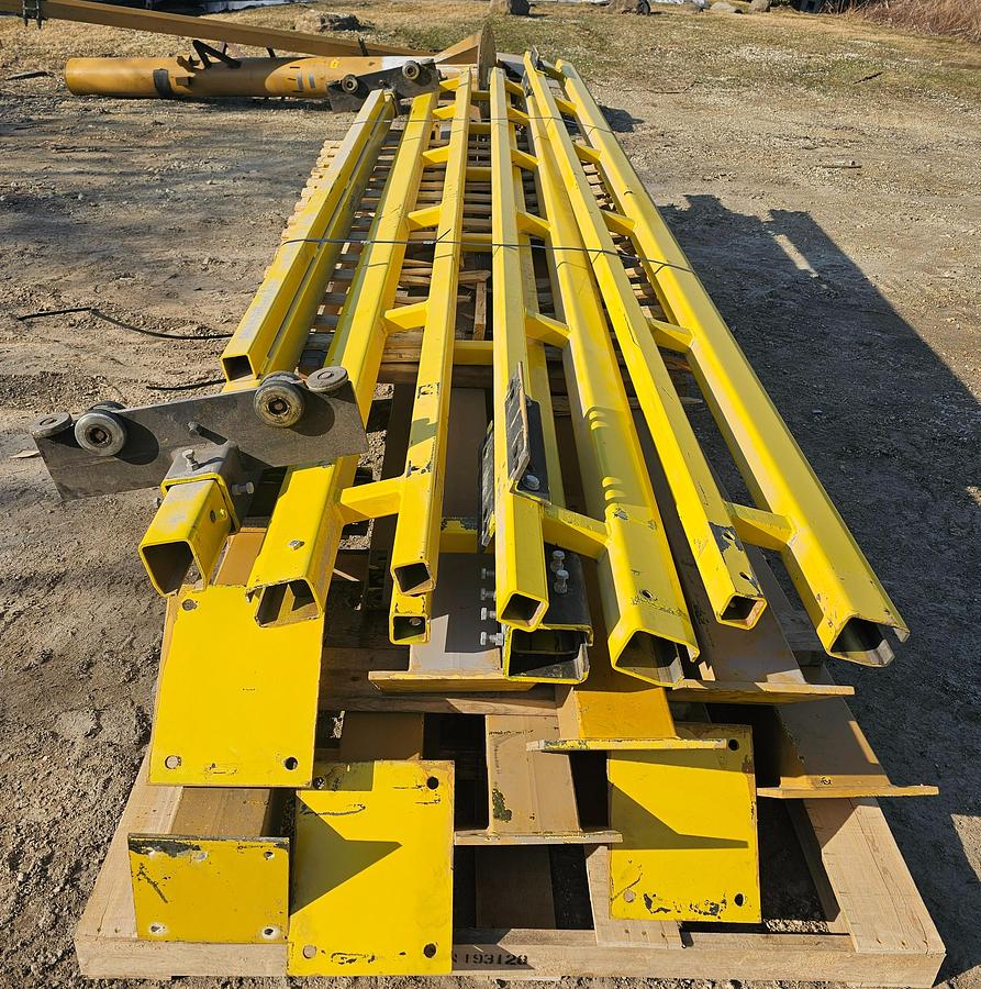 Used 15' Span x 30' Runway CM Lode Rail Modular 1 Ton Freestanding Workstation Crane & Hoist