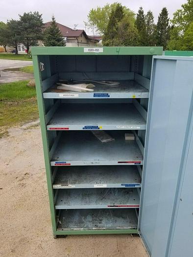 Used 3x: 60" TALL Stanley Vidmar Single Door Storare Cabinets w/Shelves 30" x30" x60"
