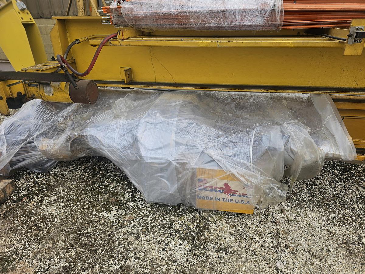 Used 35' Span x 105' Runway 3 Ton Uesco Double Bridge Freestanding Overhead Crane