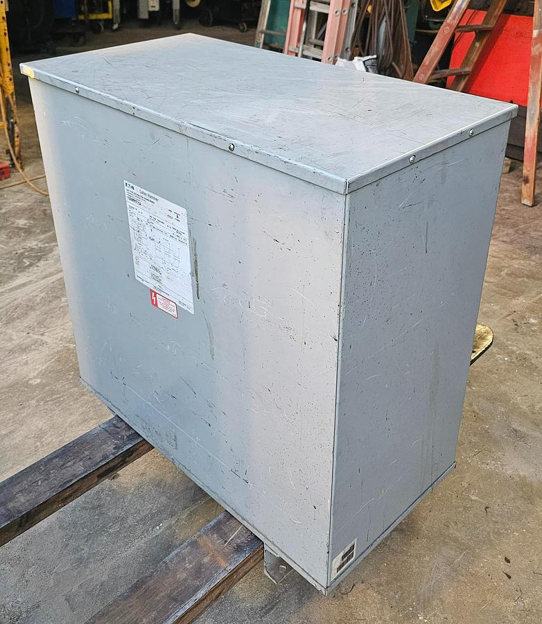 Used 75 KVA Cutler Hammer Y48M51T75A Transformer 480 Delta H.V. to 240 L.V. Three Phase