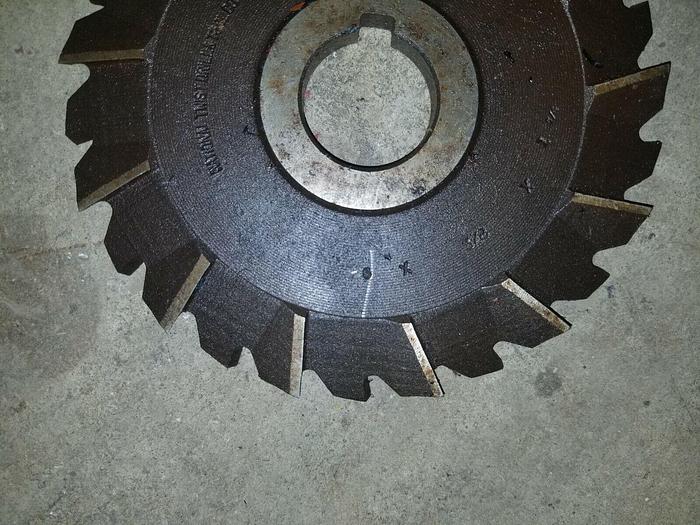 Used 1 1/2" B&S Tool Co & National Twist Drill Flat Slab Cutting Mills, 8'' x 5/8''T