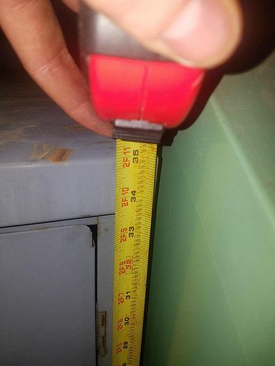 Used 36'' x 35'' x 24'' 2 Door Grey Cabinet with Benchtop Surface