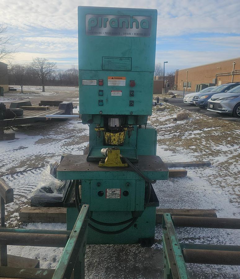 Used 110 Ton Capacity Piranha PII-110 Hydraulic Dual Operator Ironworker