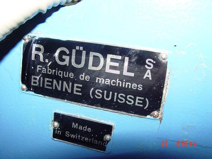 Used R. Gudel 9″ Horizontal Diamond Wheel Slideway Grinder Micro-flat Mirror Finish