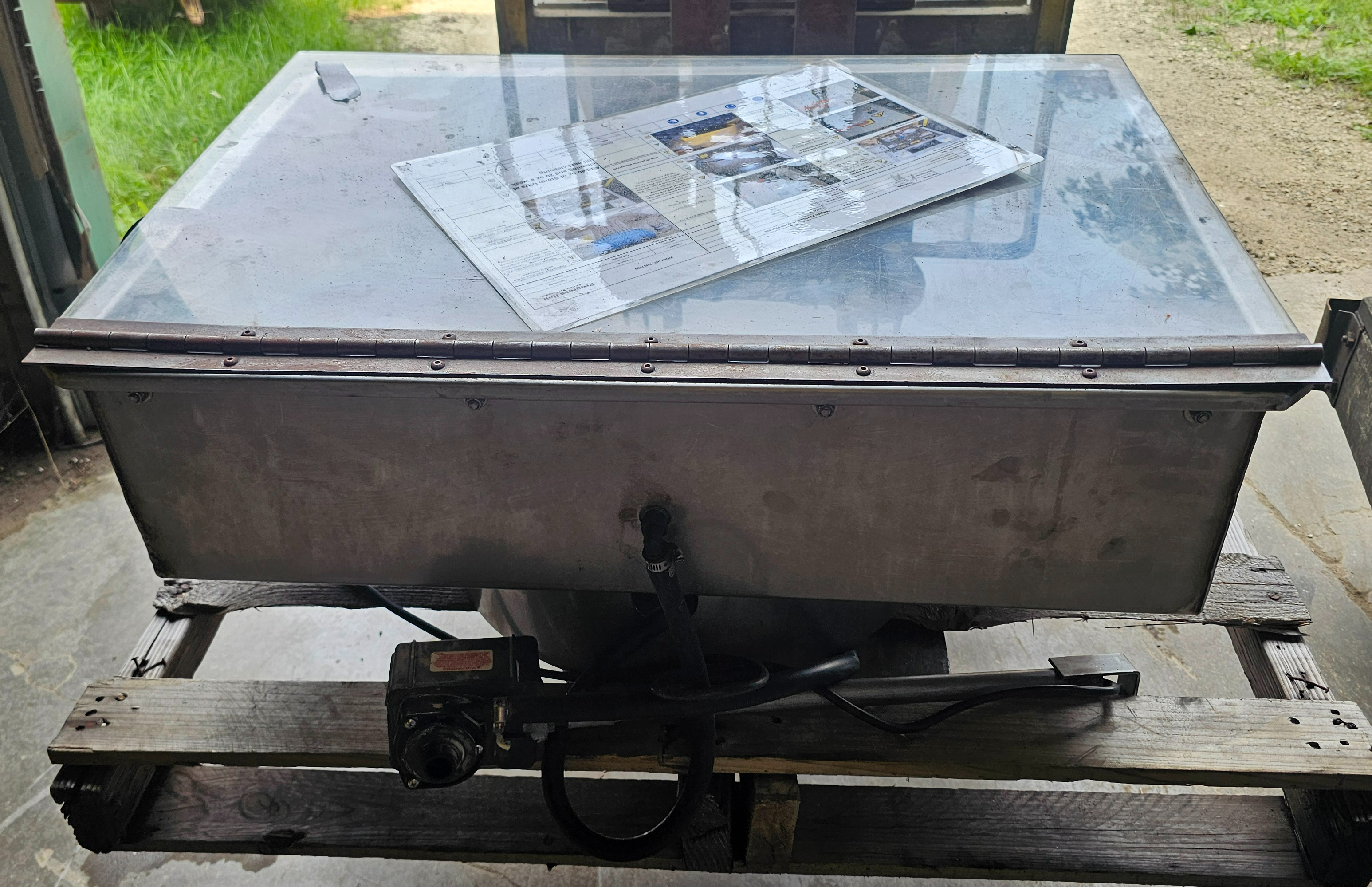 Used Build-All SSWH30MOD Stainless Heated Parts Washer Top (No Drum, Washer Only)