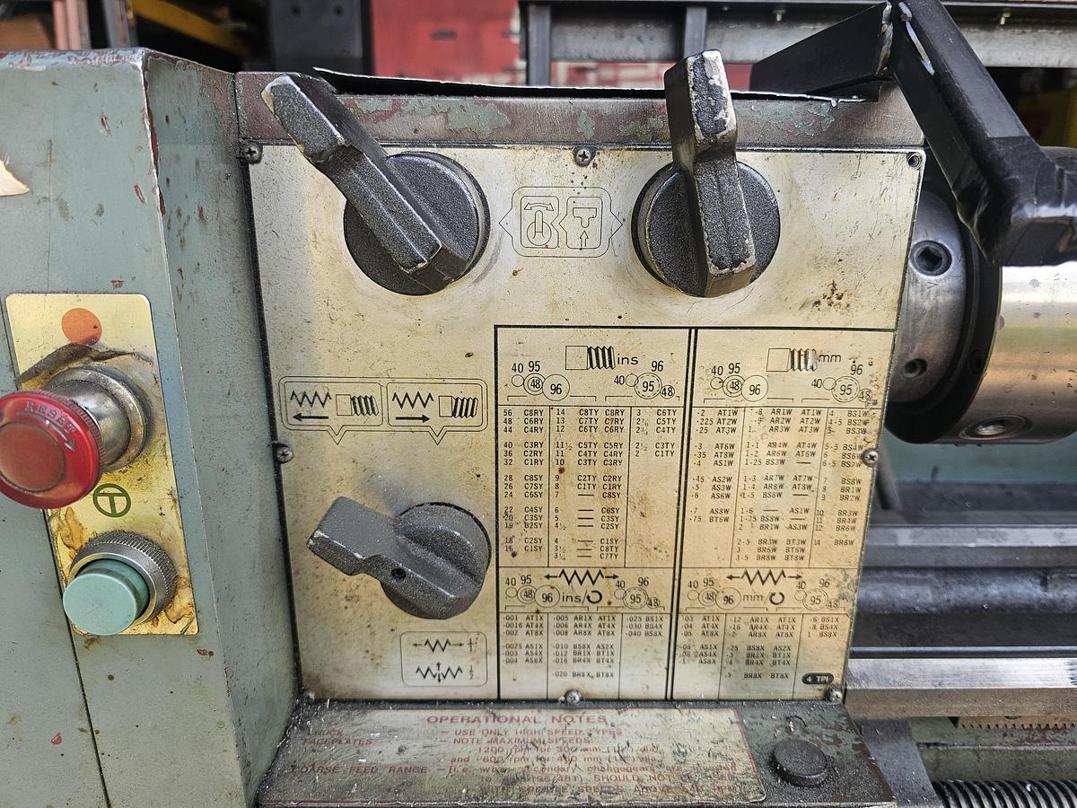 Used 14" x 40" Supermax LG-1440 Geared Head Gap Bed Engine Lathe