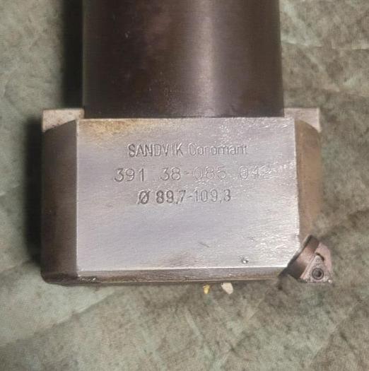 Used Sandvik A390.45-50 63 050M Adapter w/150MM Ext. & Boring Head 391.38-085 042
